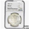 Image 1 : 1881-S Morgan Silver Dollar NGC MS66+