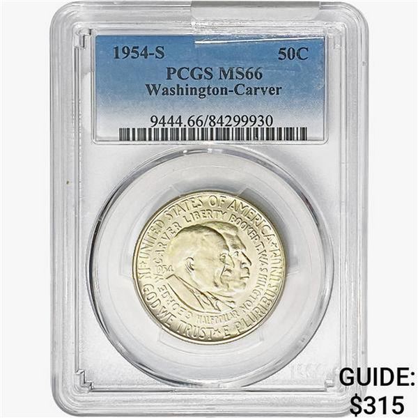 1954-S Washington Carver Half Dollar PCGS MS66