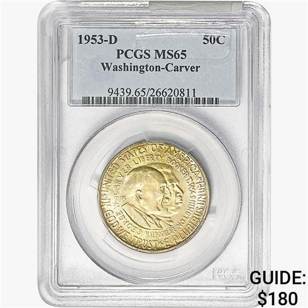 1953-D Washington Carver Half Dollar PCGS MS65