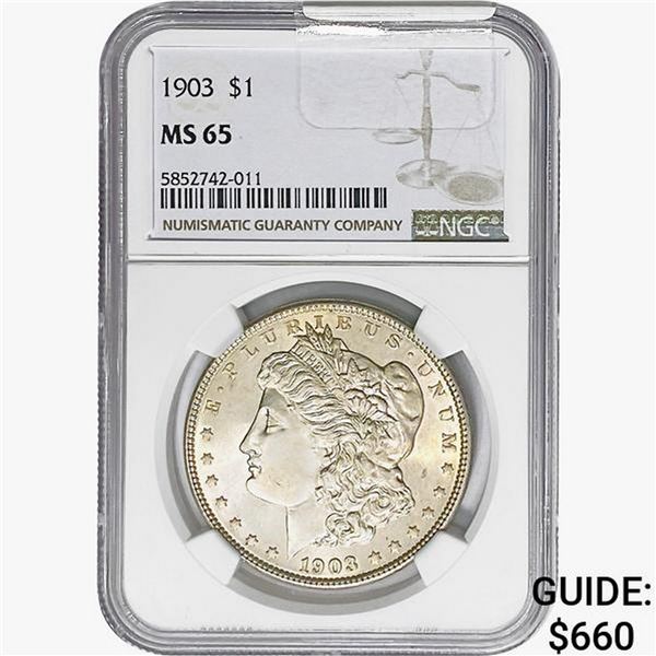 1903 Morgan Silver Dollar NGC MS65
