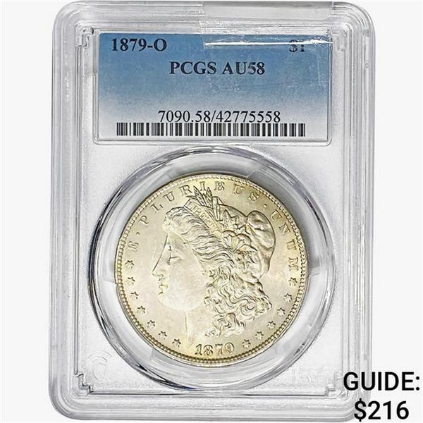 1879-O Morgan Silver Dollar PCGS AU58