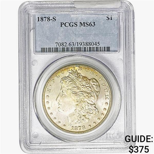 1878-S Morgan Silver Dollar PCGS MS63
