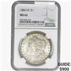 Image 1 : 1884-CC Morgan Silver Dollar NGC MS62