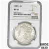 Image 1 : 1887-S Morgan Silver Dollar NGC MS62