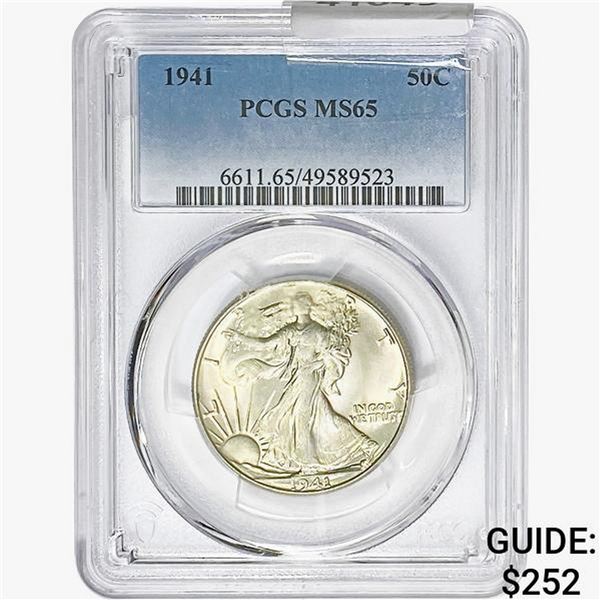 1941 Walking Liberty Half Dollar PCGS MS65