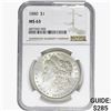 Image 1 : 1880 Morgan Silver Dollar NGC MS63