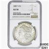 1887-S Morgan Silver Dollar NGC AU58