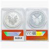 Image 2 : [2] 2012-S Silver Eagle ANACS PR/RP70 DCAM Set