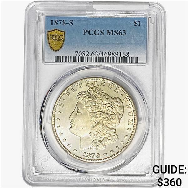 1878-S Morgan Silver Dollar PCGS MS63