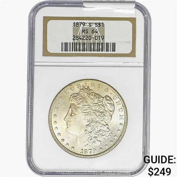 1879-S Morgan Silver Dollar NGC MS64
