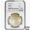 1881-S Morgan Silver Dollar NGC MS65