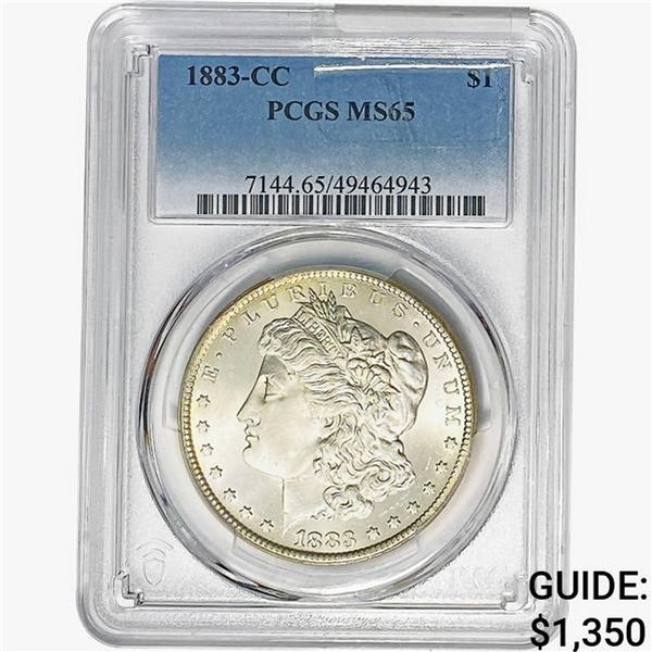1883-CC Morgan Silver Dollar PCGS MS65