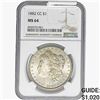 Image 1 : 1882-CC Morgan Silver Dollar NGC MS64