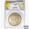 1928 Silver Peace Dollar ANACS AU55