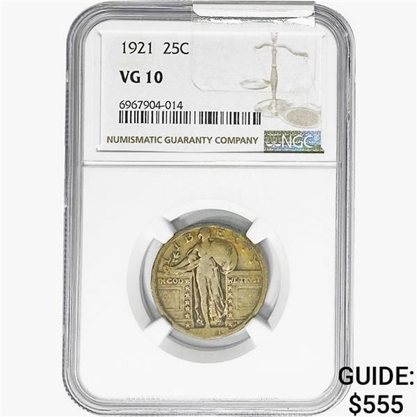 1921 Standing Liberty Quarter NGC VG10
