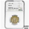 Image 1 : 1921 Standing Liberty Quarter NGC VG10