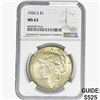 Image 1 : 1926-S Silver Peace Dollar NGC MS63