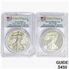 Image 1 : [2] 2012-S Silver Eagle PCGS PR/RP69 Set
