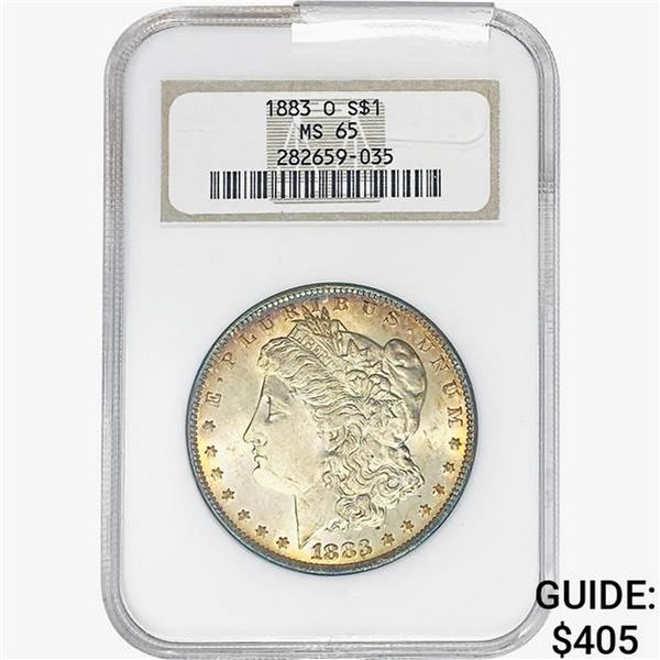 1883-O Morgan Silver Dollar NGC MS65