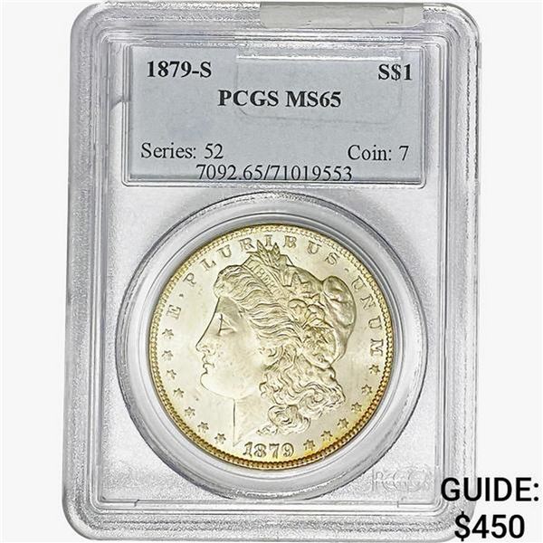 1879-S Morgan Silver Dollar PCGS MS65