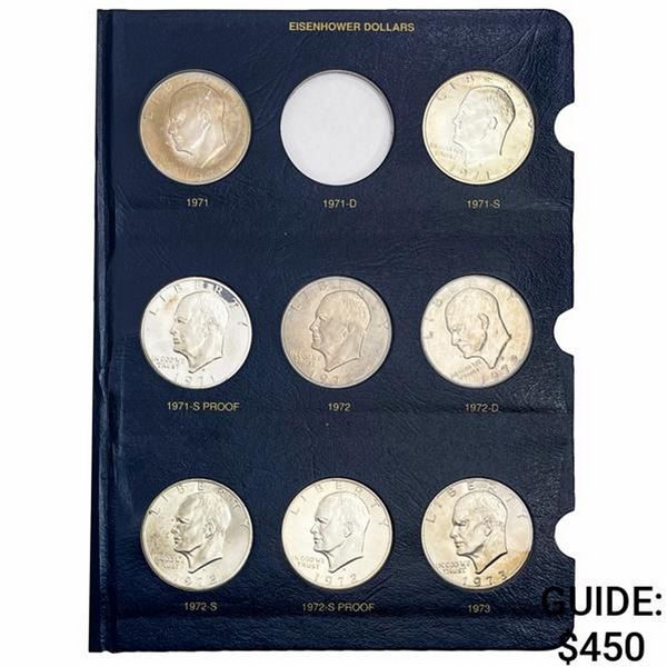 1971-1978 UNC Ike Dollar Collection W/Proofs [31 Coins]