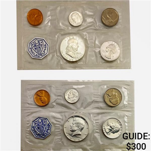 1962-1964 US Proof Sets [20 Coins]