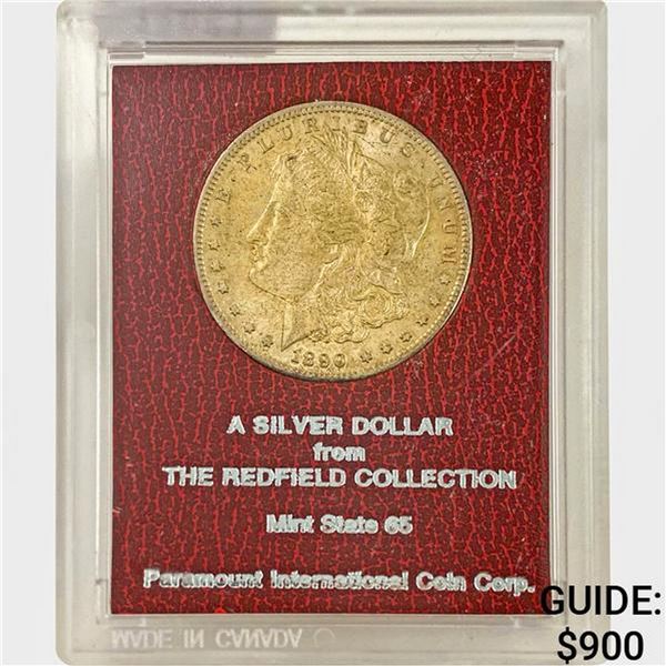 1890-S Morgan Silver Dollar   Redfield