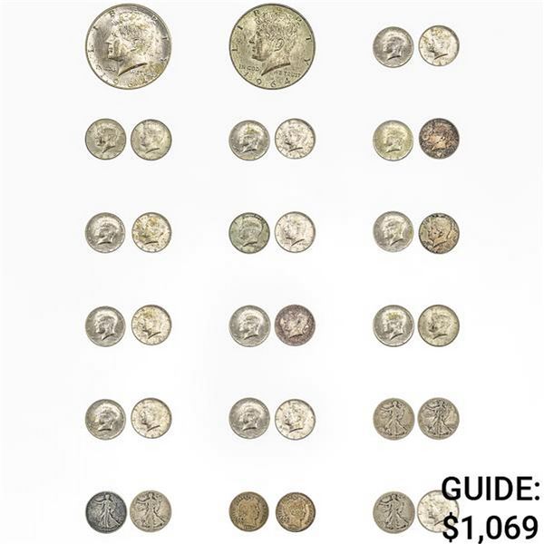 [34] 1911-1964 Varied US Coins 10C - 50C