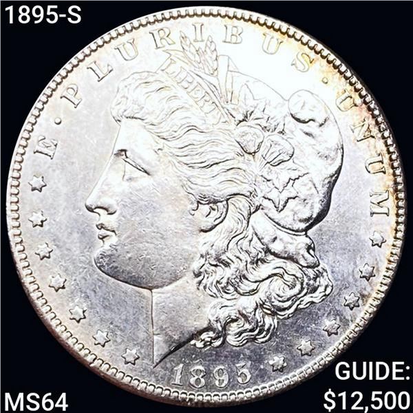 1895-S Morgan Silver Dollar CHOICE BU