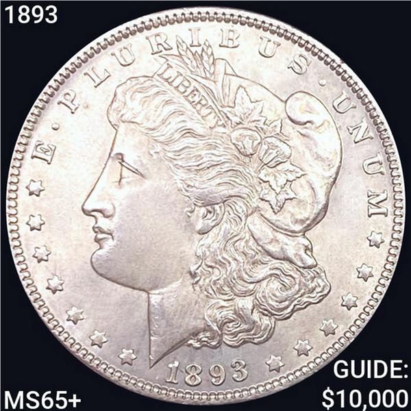 1893 Morgan Silver Dollar GEM BU +