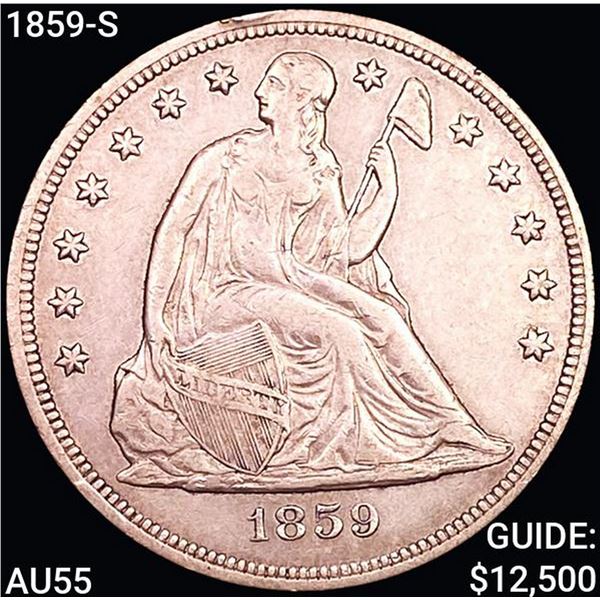 1859-S Seated Liberty Dollar HIGH GRADE