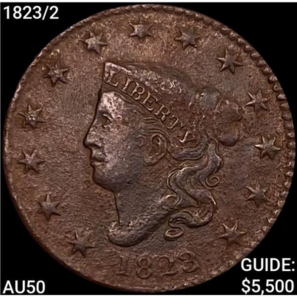 1823/2 Coronet Head Cent CLOSELY UNCIRCULATED