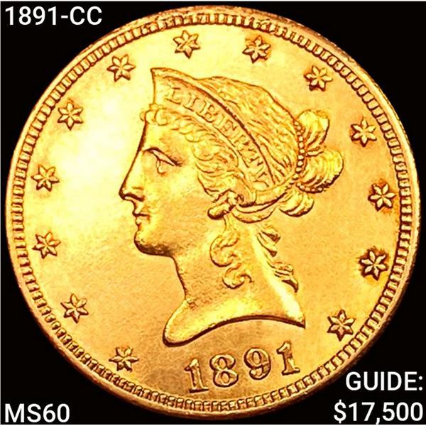 1891-CC $10 Gold Eagle UNCIRCULATED