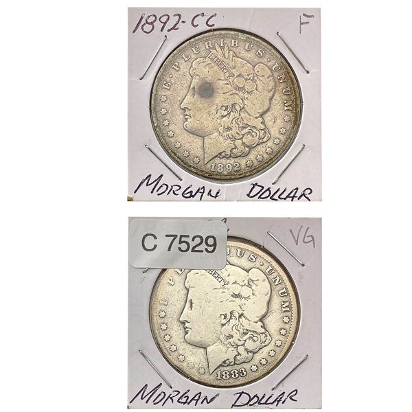 [2]1883/1892-CC Morgan Silver Dollar