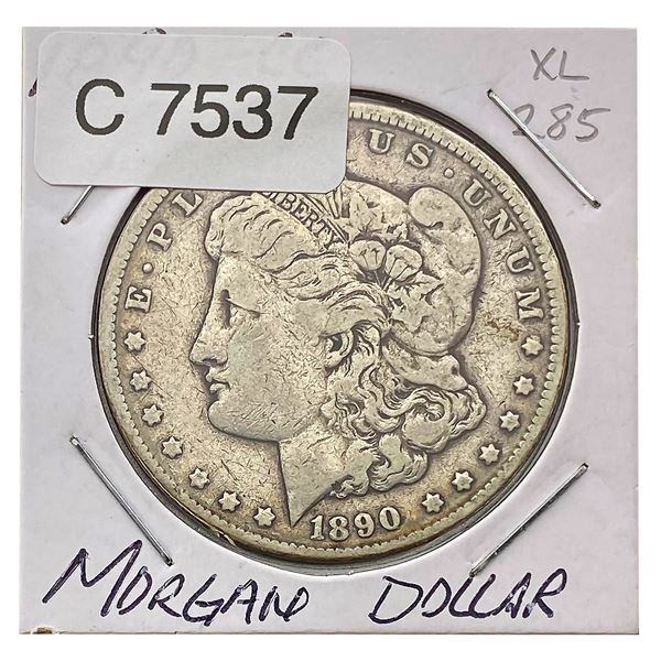 1890-CC Morgan Silver Dollar
