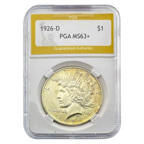 1926-D Morgan Silver Dollar PGA MS63+