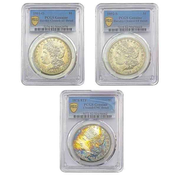 [3]1878-1901 Morgan Silver Dollar PCGS