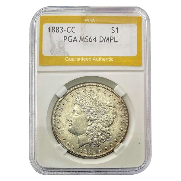 1883-CC Morgan Silver Dollar PGA MS64 DMPL