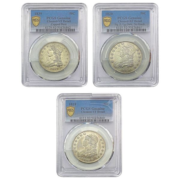 [3]1818-1839 Capped Bust Half Dollar PCGS Genuine