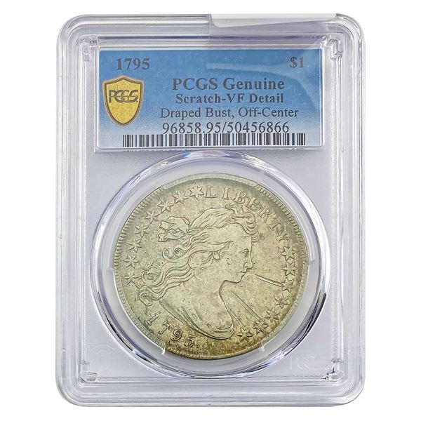 1795 Draped Bust Dollar PCGS VF Detail  Off-Center