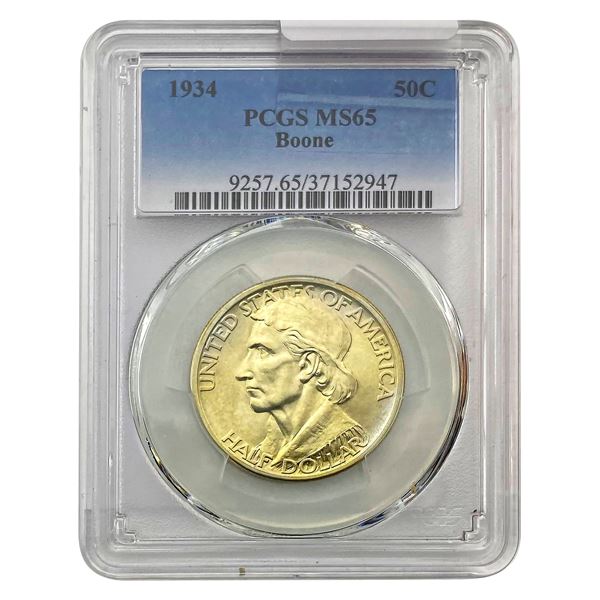 1934 Boone Half Dollar PCGS MS65