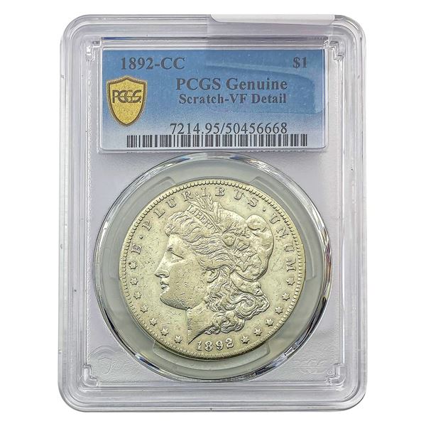 1892-CC Morgan Silver Dollar PCGS VF Detail