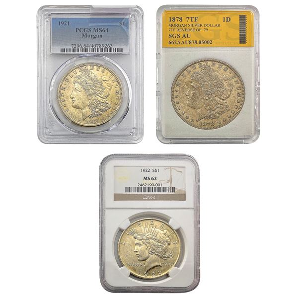 [3]1878-1922 Silver Morgan & Peace Dollars