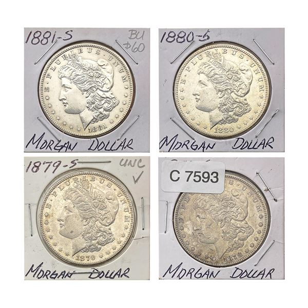 [4]1878-1881-S Morgan Silver Dollar