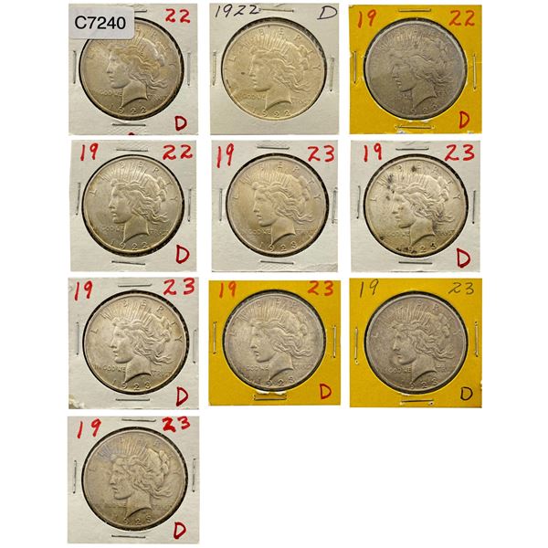 [10]1922/23-D Silver Peace Dollar