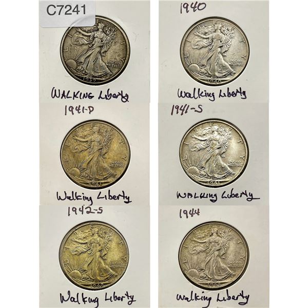 [6]1939-1944 Walking Liberty Half Dollar