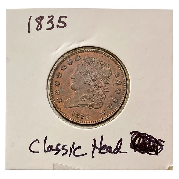 1835 Classic Head Half Cent