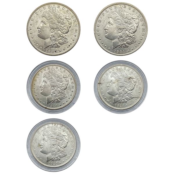 [5]1904 & 1921 Morgan Silver Dollar