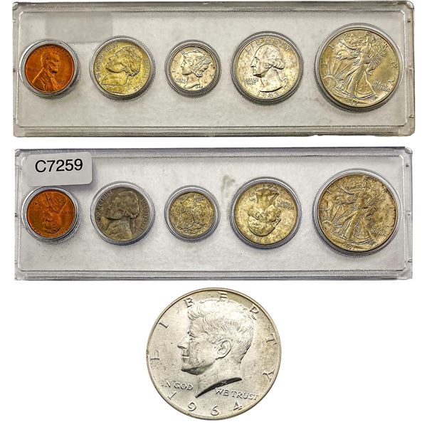 [11]1941-1964 U.S. Date Sets & Kennedy 50C