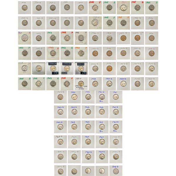 [60]1938-2016 Assorted Nickel Set